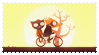 stamp of mae and gregg from night in the woods biking